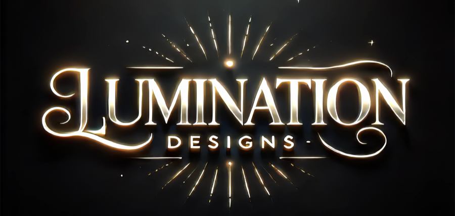 Lumination Designs — glowing gold logo